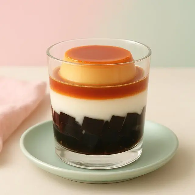 Chè flan sương sáo