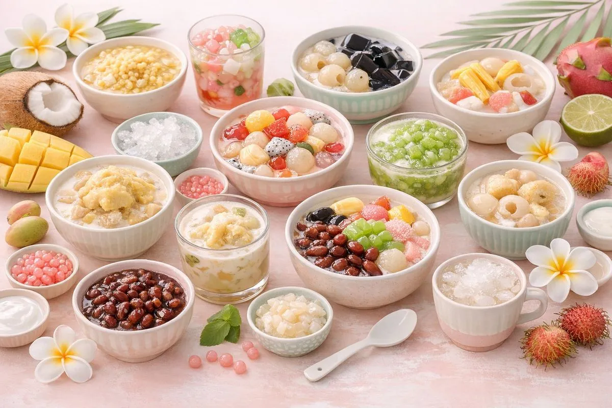 Các món chè tươi ngon của Chè Xuân Thanh
